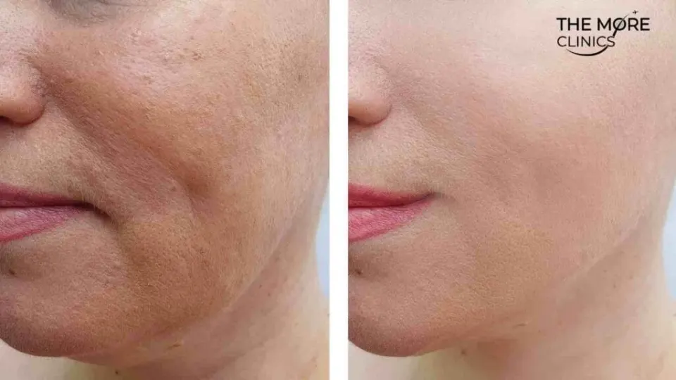 chin liposuction before and after