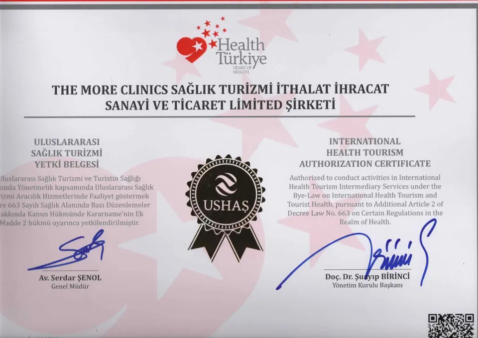 International Health Tourism Authorization Certificate